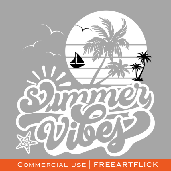 Free Summer Vibes SVG Image Download