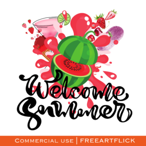 SVG Image of Welcome Summer Download