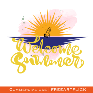 Free Welcome Summer SVG Image Download