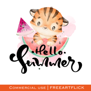 Free Cute Hello Summer SVG Download