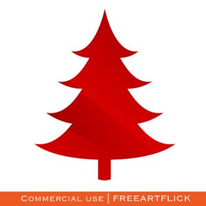 Christmas Tree SVG (Red)