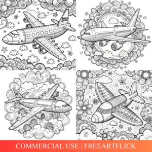 Airplane Coloring Pages