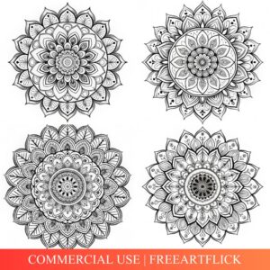 Round Mandala Coloring Pages