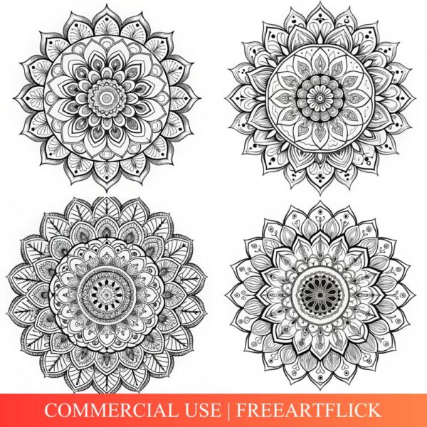 Round Mandala Coloring Pages