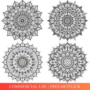 Flower Mandala Coloring Page Download