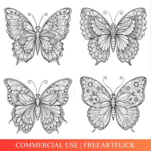 Butterfly Coloring Pages Free