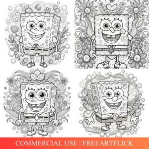 free SpongeBob coloring page