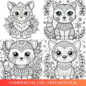 Cute Animals Coloring Pages