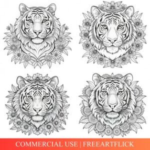 Tiger coloring pages