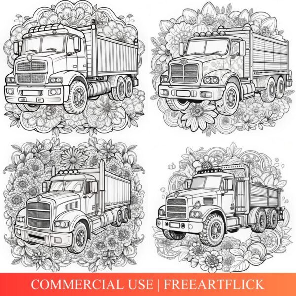 truck coloring pages