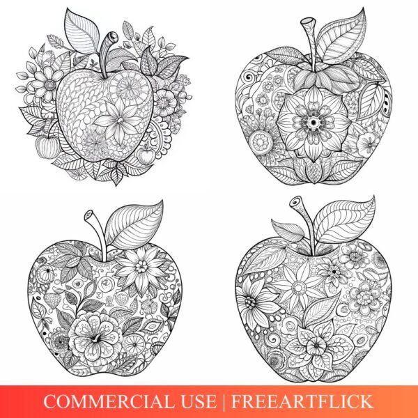 Apple Coloring Page