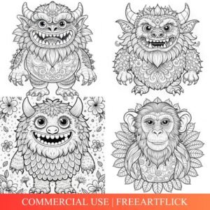 Monster Coloring Pages