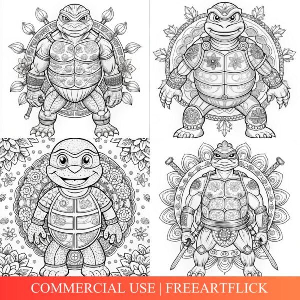 Free Ninja Turtles Coloring Pages