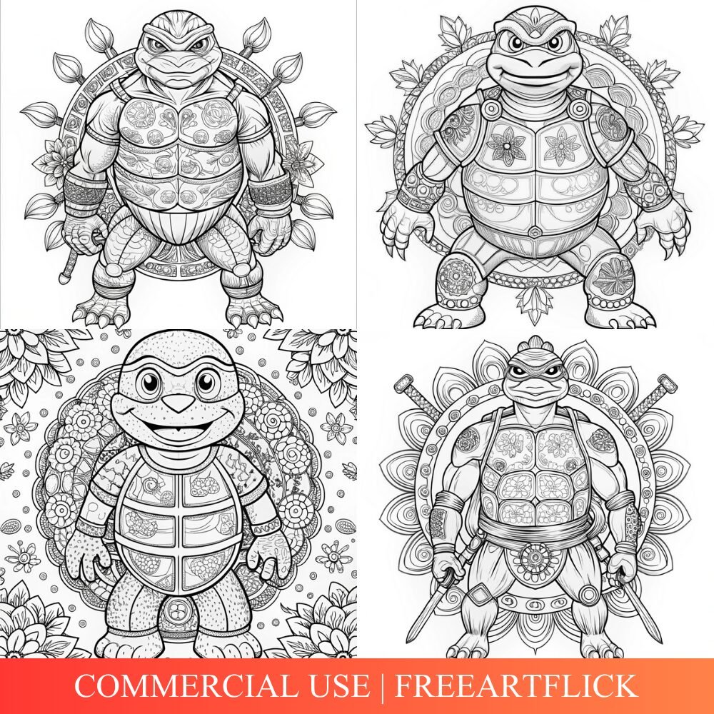 Free Ninja Turtles Coloring Pages