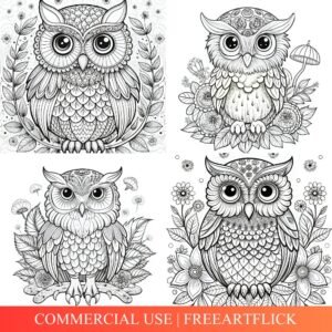 Owl Coloring Pages