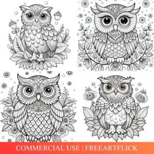 Free Owl Coloring Pages