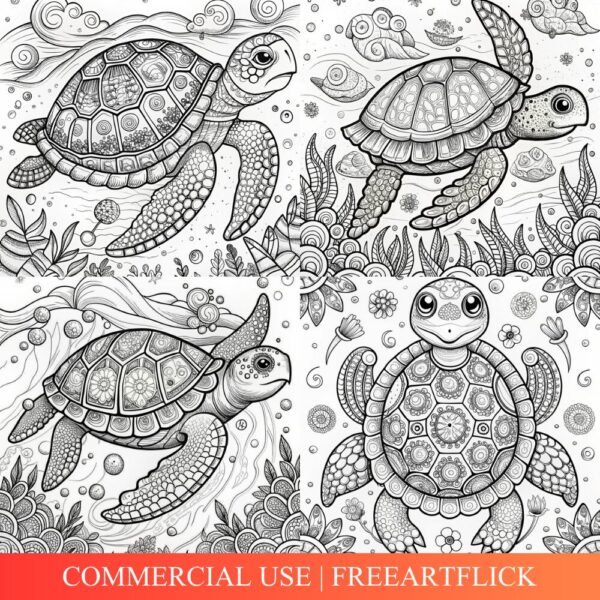 turtle coloring pages