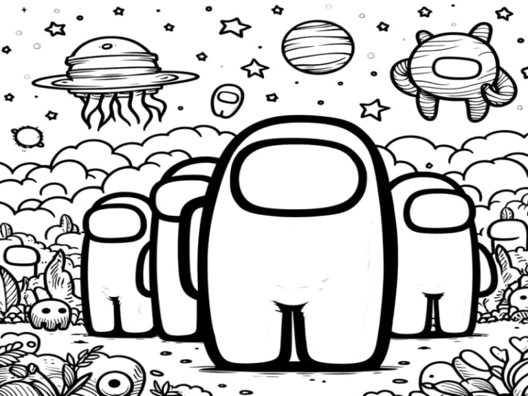 Among Us Coloring Pages