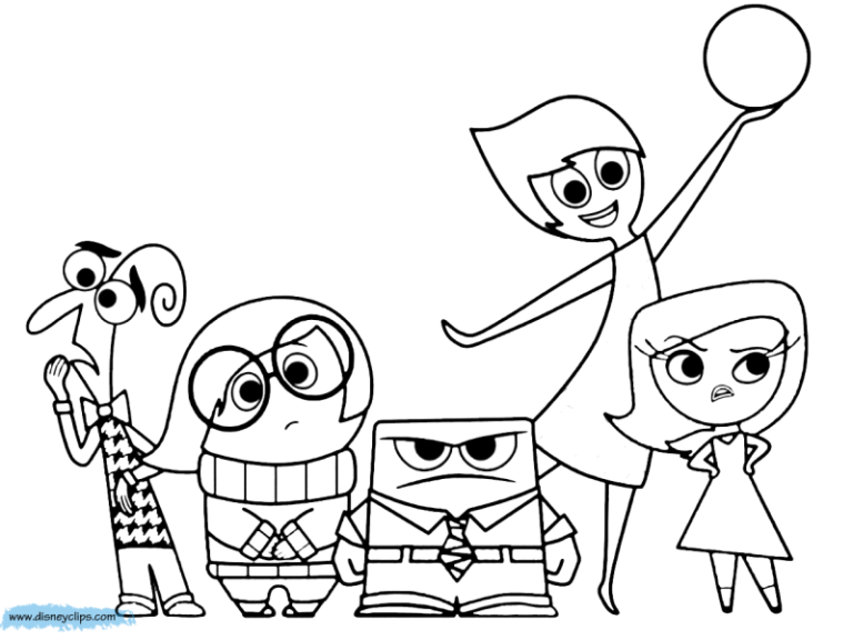 Inside Out Coloring Pages