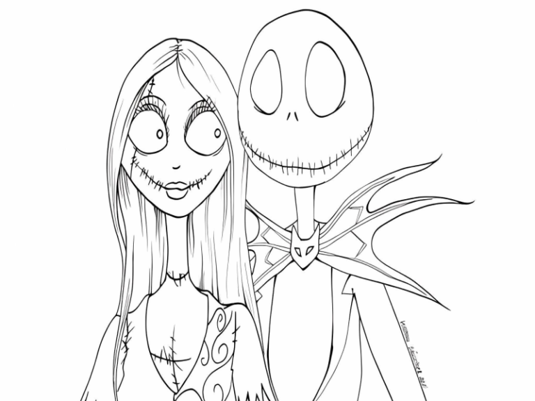 Jack Nightmare Before Christmas Coloring Pages