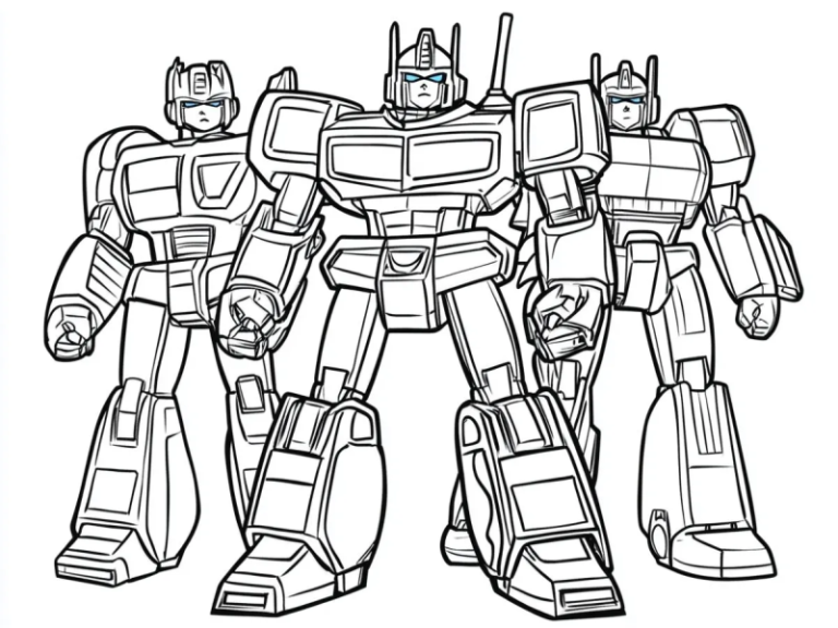 transformers coloring pages