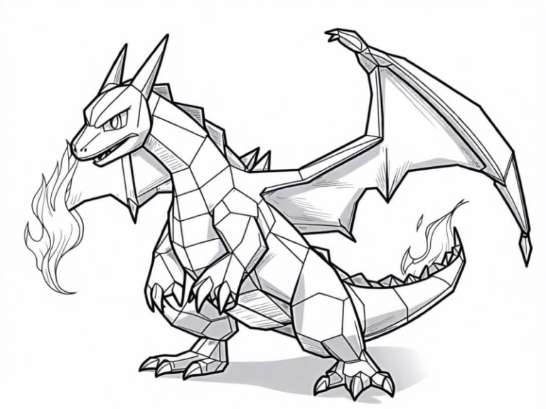 charizard coloring page