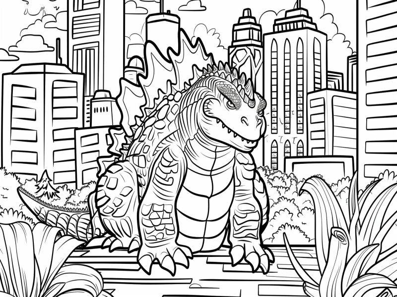 Godzilla Coloring Pages