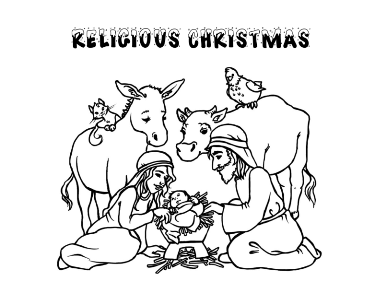 christmas coloring pages christian