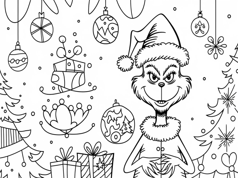 Grinch Coloring Pages