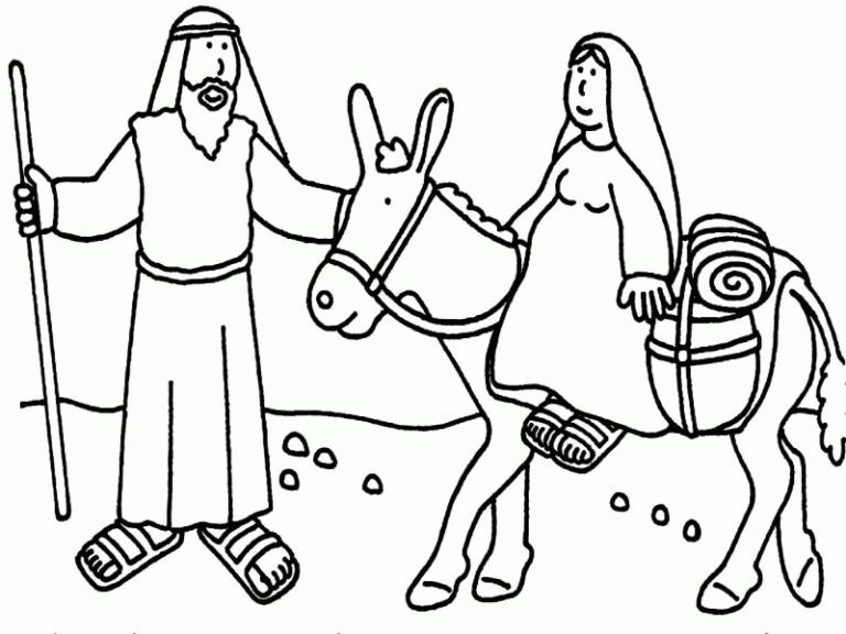 Christian Christmas Coloring Pages