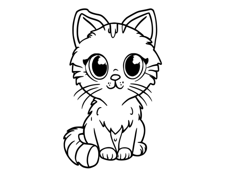 Kitten Coloring Pages