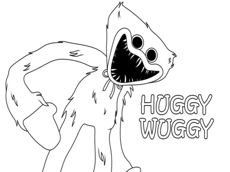 Huggy Wuggy Coloring Pages