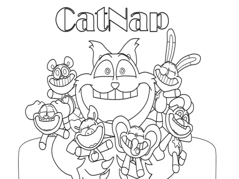 catnap coloring pages
