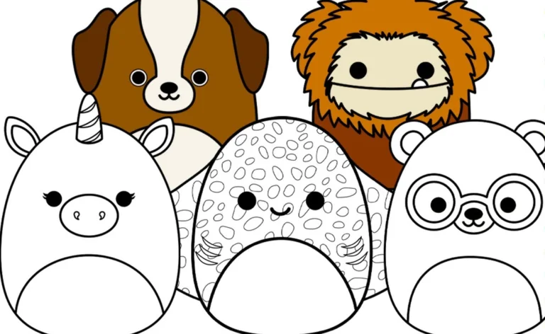 christmas squishmallow coloring pages